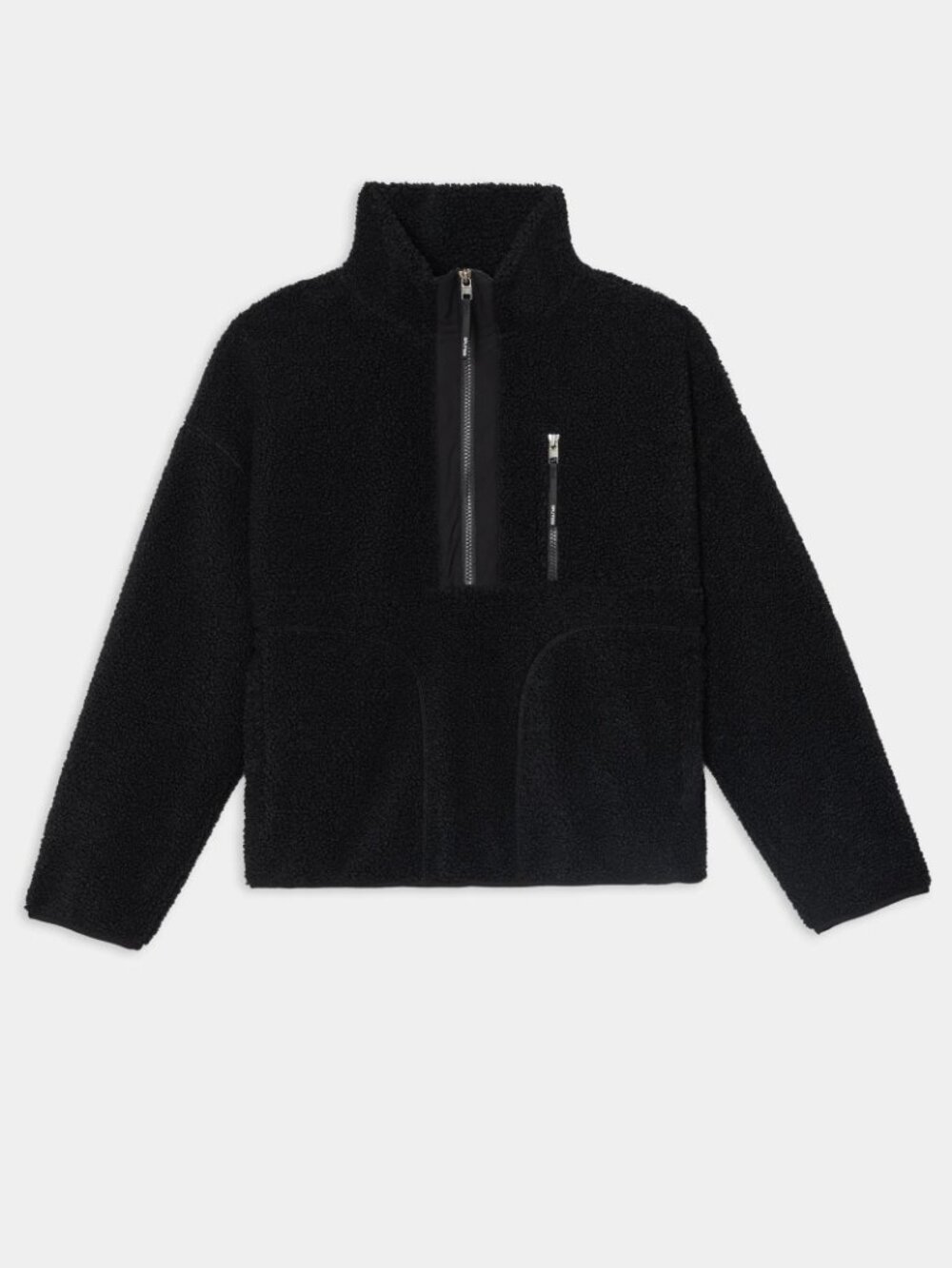 NEW Splits59 Reese Sherpa Half Zip Pullover in Black